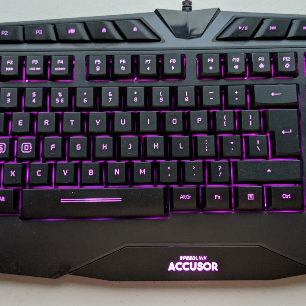 SPEED LINK ACCUSOR ADVANCED LED GAMING KEYBOARD (opened box)